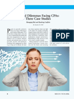 Ethical Dilemmas Facing CPAs - Three Case Studies M