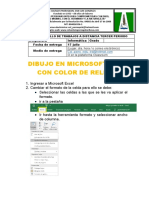 Dibujo en Excel Con Color de Relleno