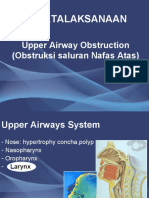 Upper Airways Obstruction For DR - Zaenal SP - THT-KL