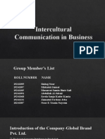 Intercultural Communication in Business