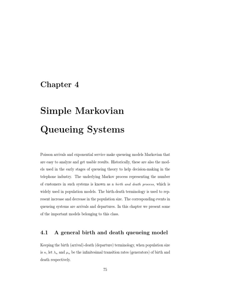 Chapter4 PDF | Download Free PDF | Markov Chain | Stationary Process