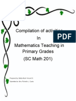 Compilation of Activities in Mathematics Teaching in Primary Grades (SC Math 201)