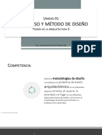 U1 - T1 - Metodologia de Diseño - Teoría de La Arquitectura 3 PDF