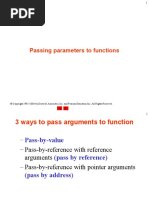 2.passing parameters to functions