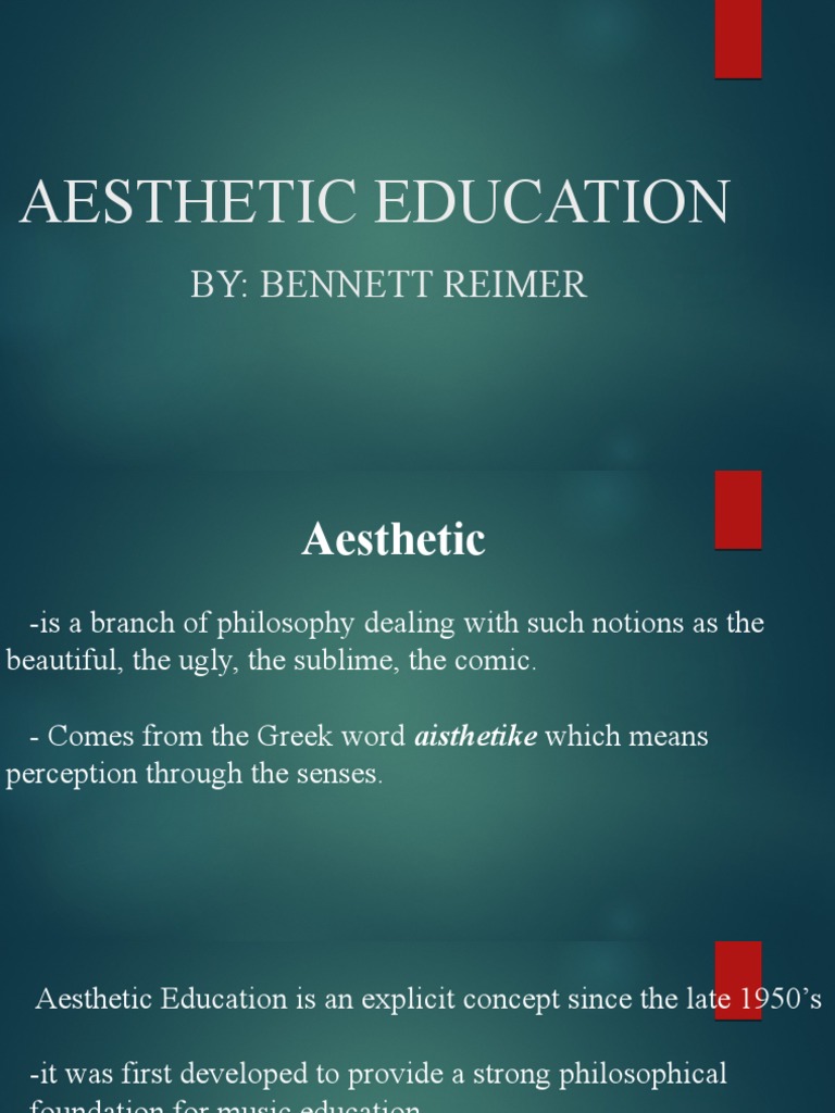 Aesthetic Education PDF
