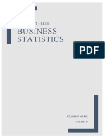 Business Statistics: Assignment - Bb108