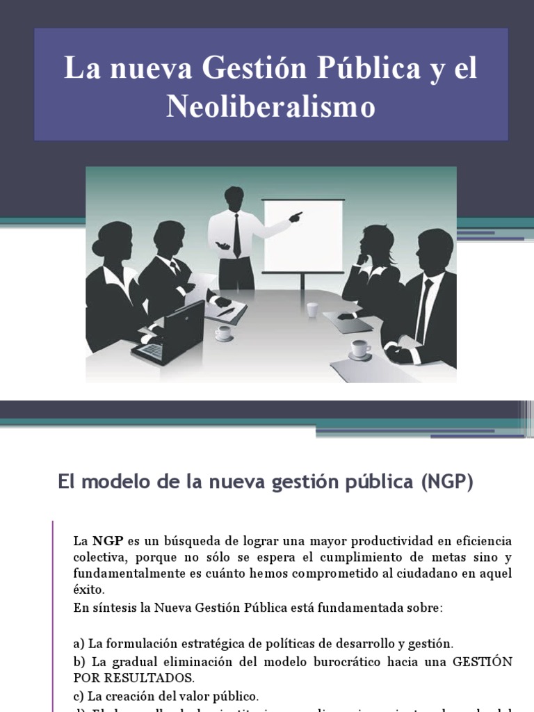 La Nueva Gestión Pública y El Neoliberalismo | PDF | Neoliberalismo | Administración  Pública