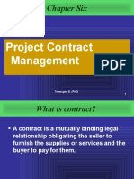 Chapter Six: Project Contract Management