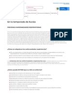 Recomendaciones Del (INS) en La Temporada de Lluvias PDF