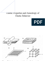 Elastic Properties and Anisotropy of Elastic Behavior
