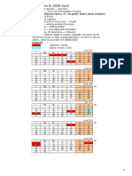 Zile Lucratoare in Anul 2020