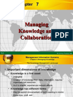 Managing Knowledge and Collaboration