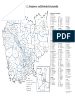 Index Map 1-2. Provinces and Districts in Cambodia: Code of Province / Municipality and District