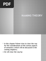 Naming Theory