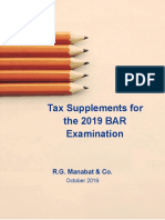 2019 BAR Exam Tax Supplement by R.G. Manabat & Co