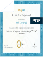 Ankit Chaturvedi: Certification of Competency in Business Analysis (Ccba) Certification