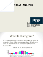 Histogram Analysis: Sakil Ahmed CS16BCAGN009
