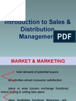 Introduction To Sales & Distribution Management