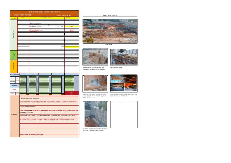 Daily Report 24march 2020 | PDF | Deep Foundation | Structural Engineering