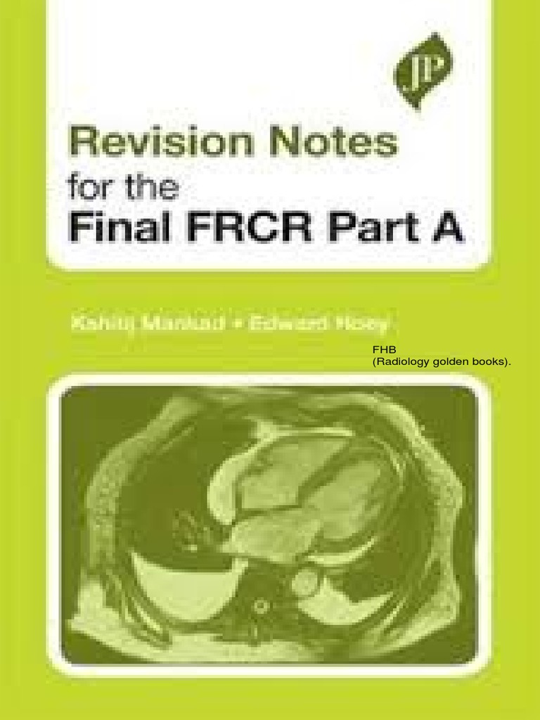 Revision Notes On FRCR | PDF | Lymphoma | Lung Cancer