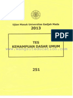 UM UGM 2013 Dasar Kode 251 - @masukugm