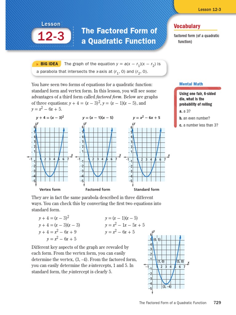 Quadratic Functions for Students | PDF | Quadratic Equation ...
