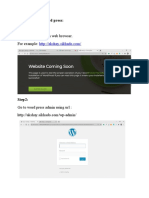 Open Your Domain in Web Browser. For Example:: How To Login To Word Press: Step 1
