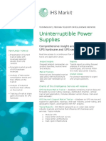 SERVICE DATASHEET - Uninterruptible Power Supplies Intelligence Service