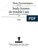 Zimmermann - Nobody Knows de Trouble I See PDF