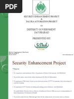 District Government Jacobabad Presented By: Security Enhancement Project & Taluka Automation Project