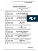 I3T3 WEBINAR - MODULE WISE LIST