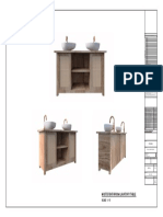 Master Bathroom Lavatory Table: Scale 1: 15