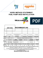 Work Method Statement Fuel Pump Skid Installation (Rev A)