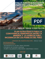 Plan Estratégico para La Convivencia Armoniosa Entre La Minería y La Agricultura Incidencia en Los Pueblos Del Perú PDF