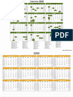 2020 Calendar PDF