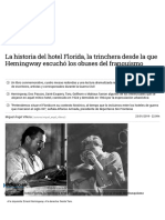 La historia del hotel Florida, la trinchera desde la que Hemingway escuchó los obuses del franquismo