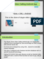 Java + XML Android This Is The Clone of Skype Video Calling App