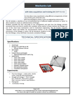 Technical Specifications: 4-Bar Linkage With Data Acquisition and Training Kit (SMT-ES-02)