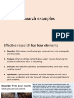 Examples Research