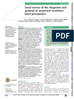 A National Survey of The Diagnosis and Management of Suspected Ventilator-Associated Pneumonia