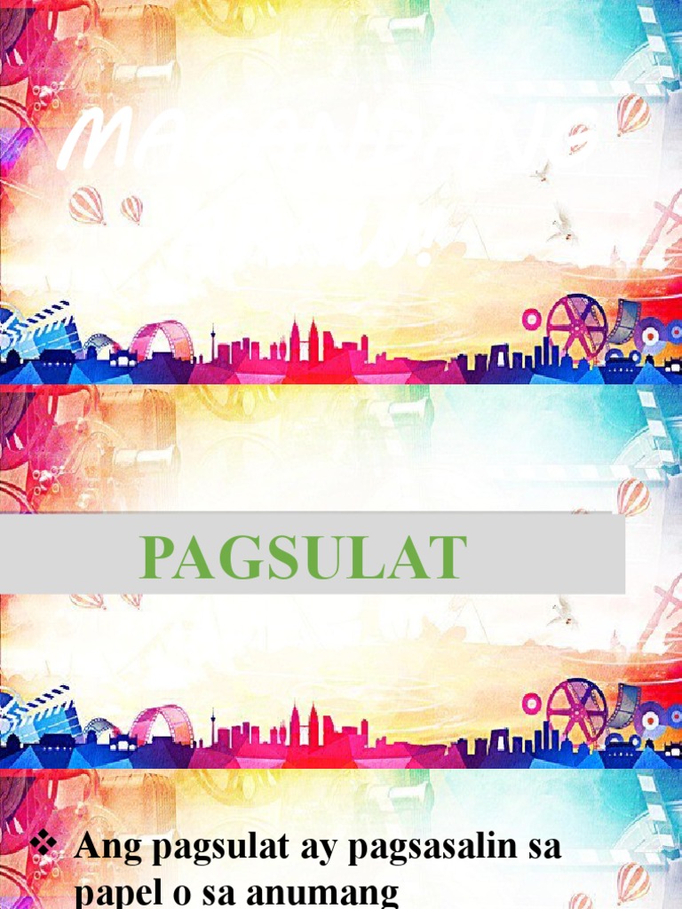 PAGSULAT | PDF