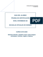 Guia Del Alumno Nivel b2 2019-2020