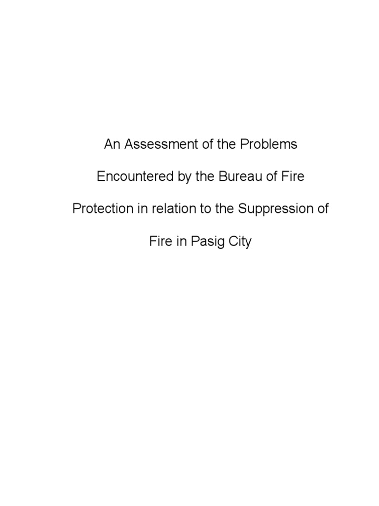 Thesis Chapter 1 PDF Fire Safety Firefighter