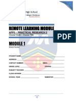 Practical Research 2 Module 1 PDF