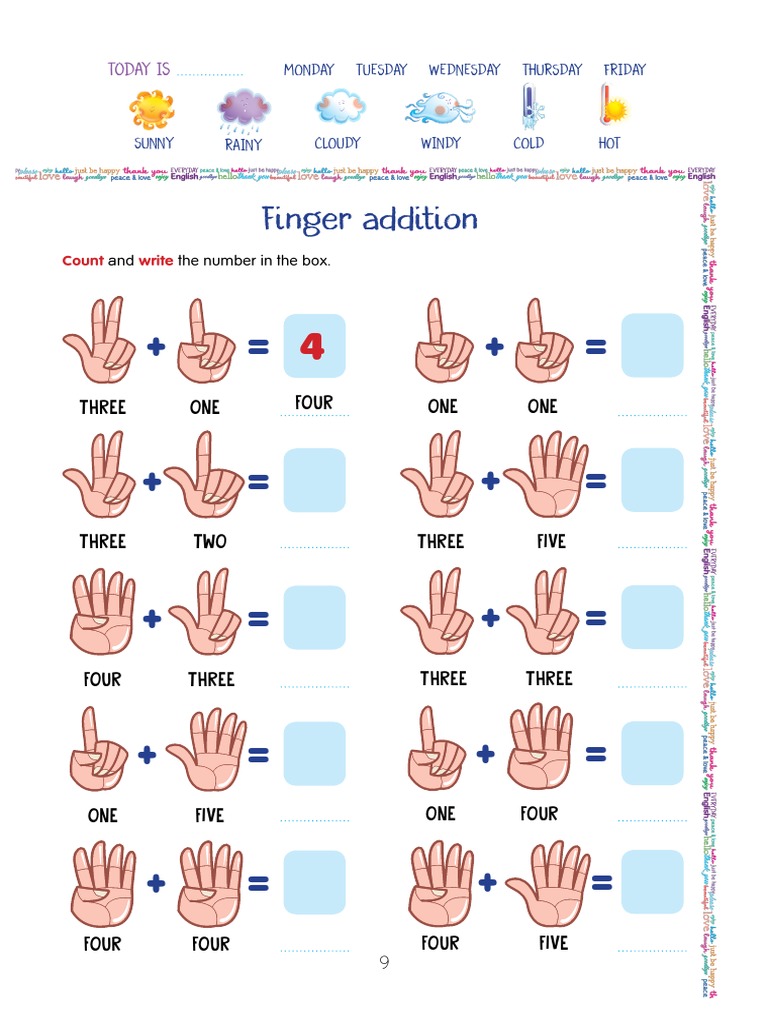 Numbers and Fingers | PDF
