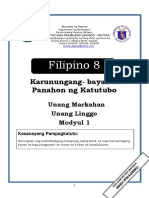 FILIPINO-8 Q1 Mod1