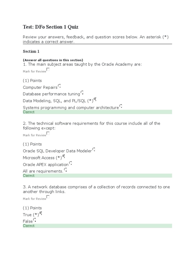 Quiz 1 Dfo Databases Science And Technology