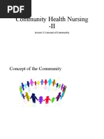 Community Health Nursing II Lesson 3 Concept of Community