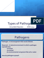 Types of Pathogens: Anna Beth Reardon KINS 2041