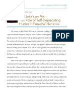 The Joke's On Me: The Role of Self-Deprecating Humor in Personal Narrative